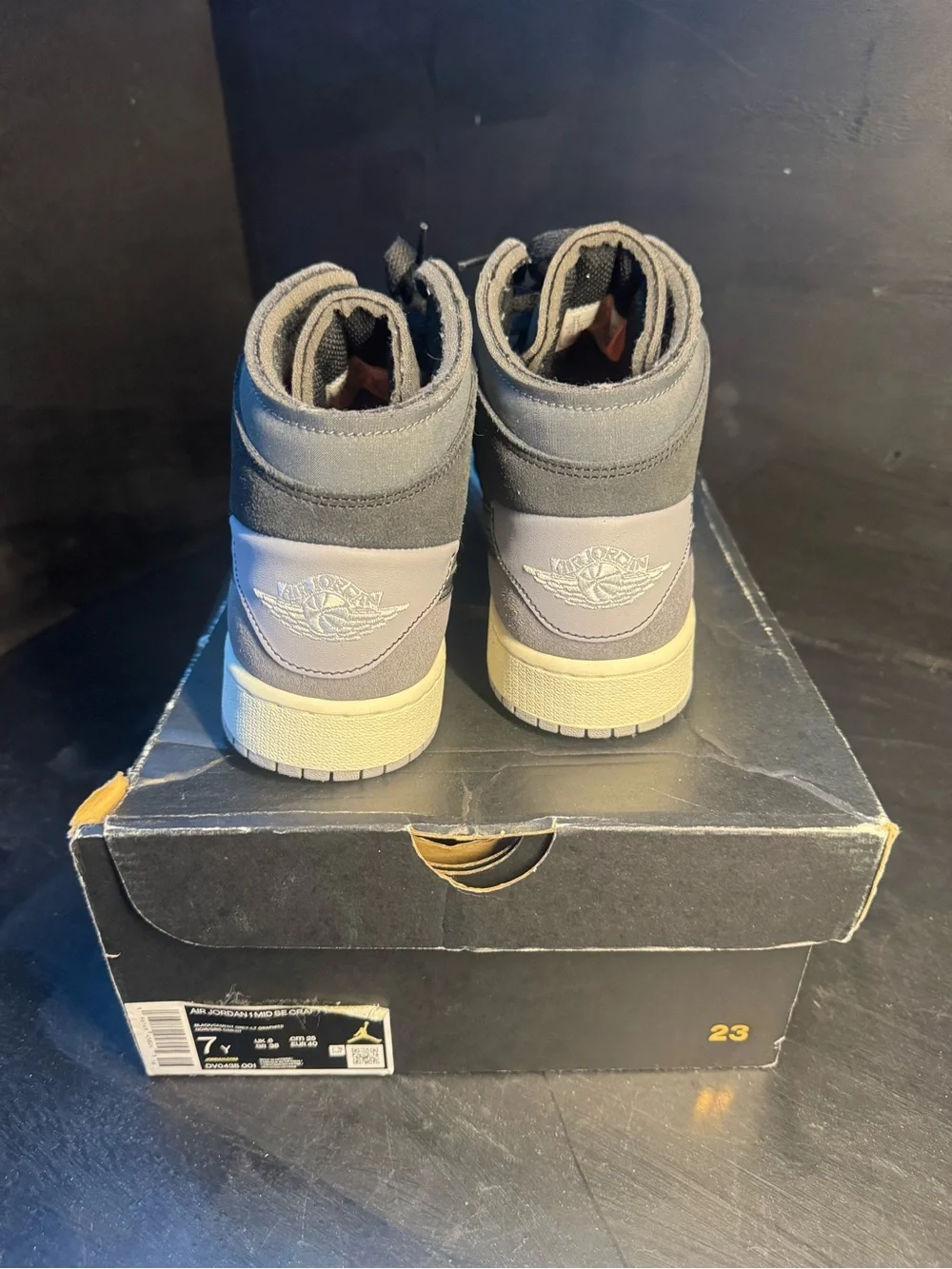 Nike Mid Sneakers in Gray and Black